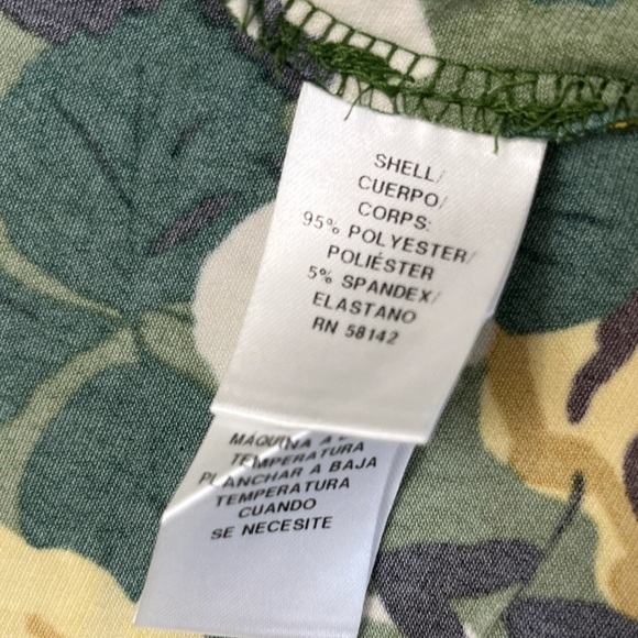 Donna Morgan Garden Floral Midi Dress Size 2 Wrap Front Asymmetrical Hem Spring - Picture 13 of 16